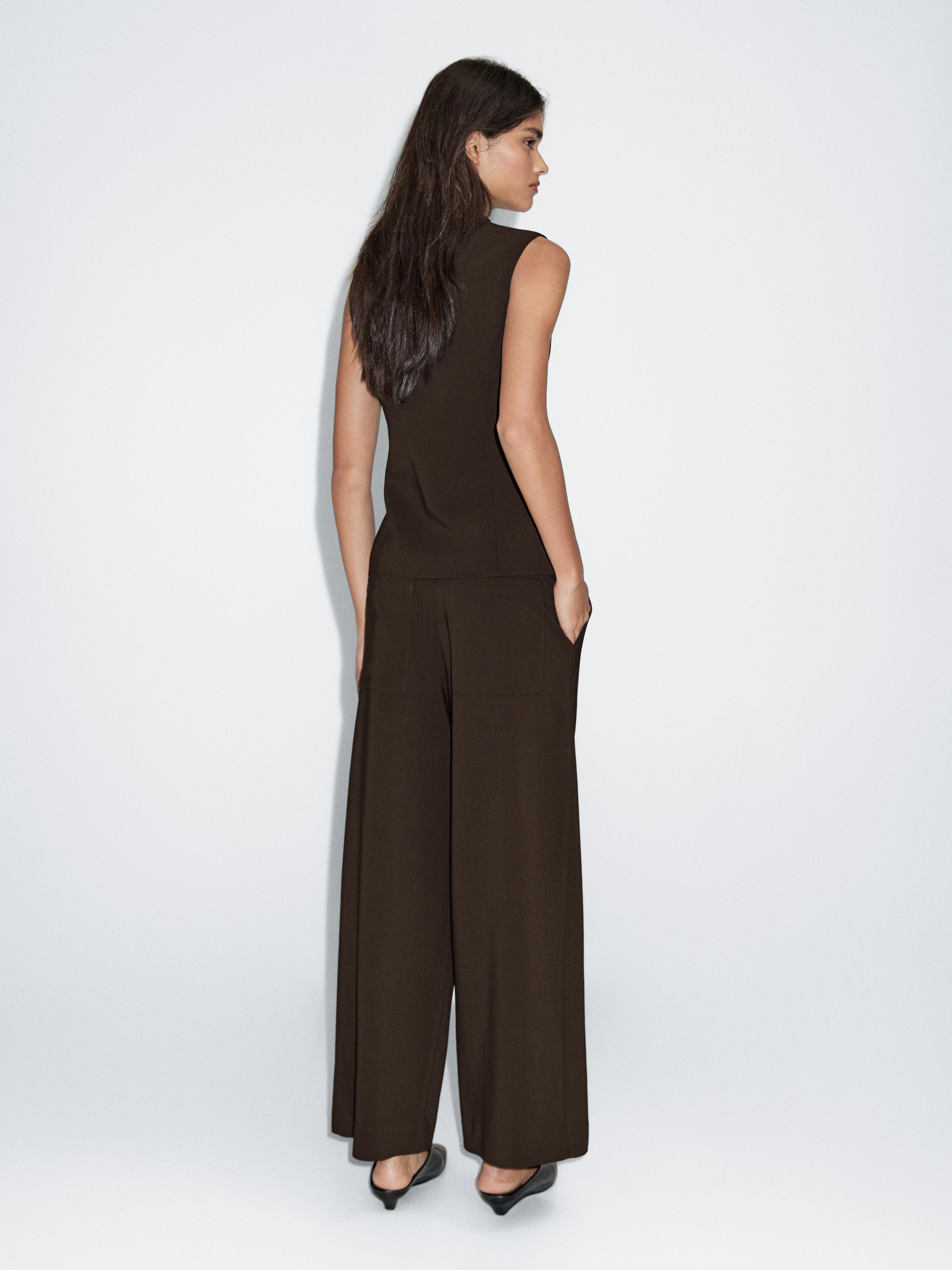 Formal wide-leg trousers